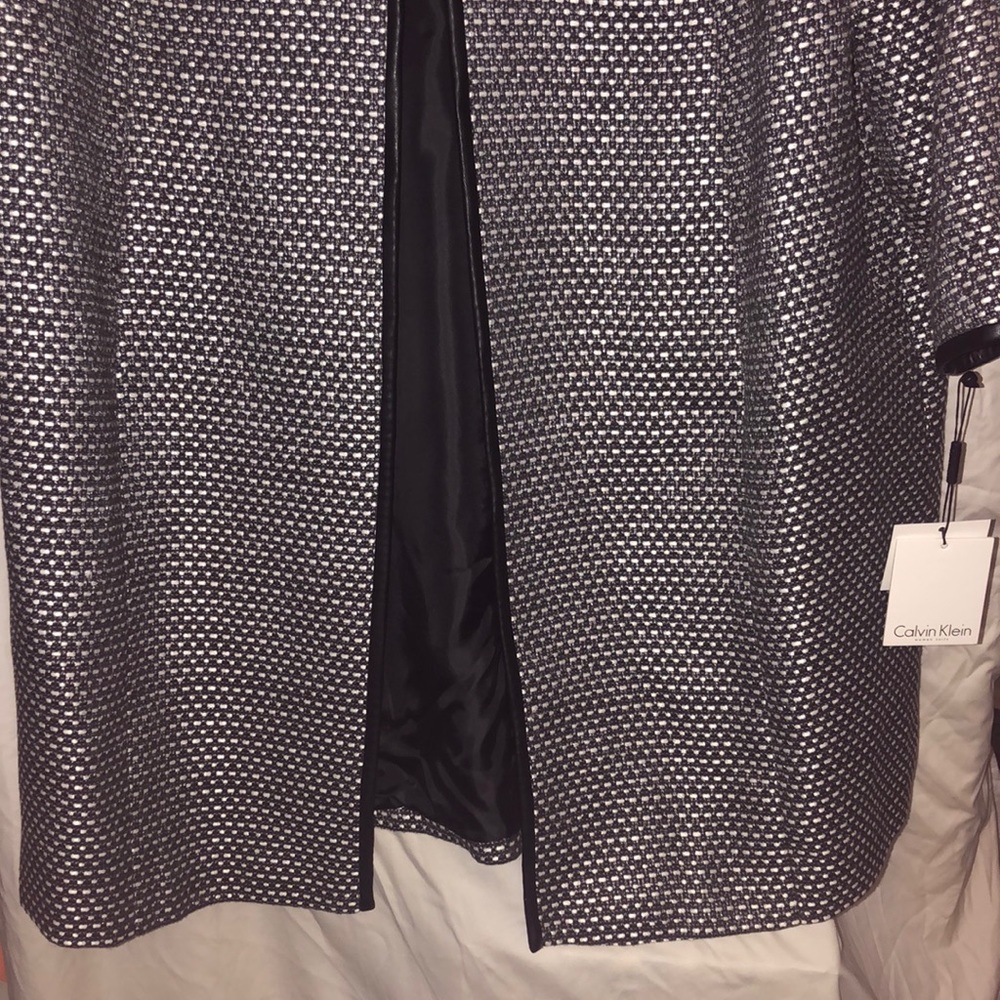 Brand New Calvin Klein open front jacket with hook & eye top closure! - Picture 6 of 6